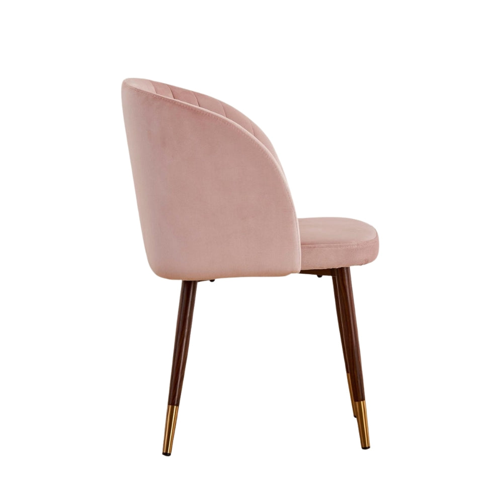 RSE Upholstered Cafe & Dining Chair, Modern Velvet Accent Chair with Metal Legs for Living Room & Home Decor