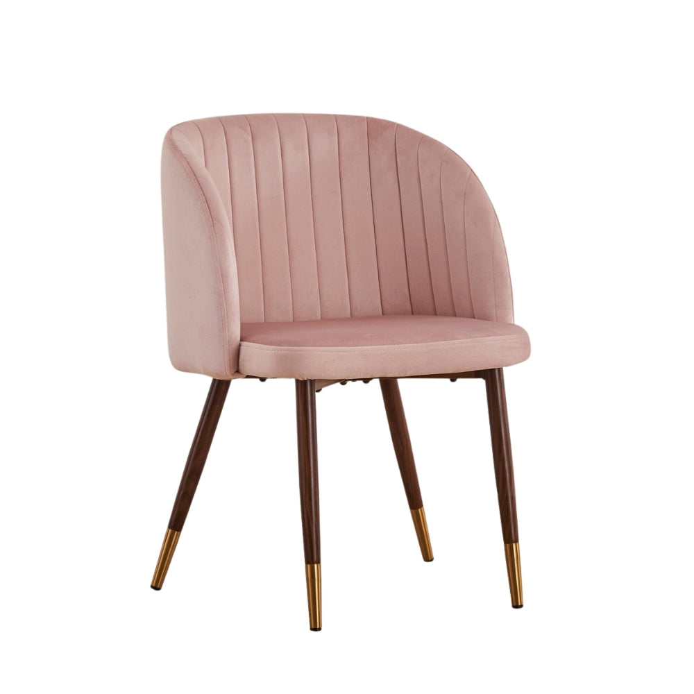 RSE Upholstered Cafe & Dining Chair, Modern Velvet Accent Chair with Metal Legs for Living Room & Home Decor