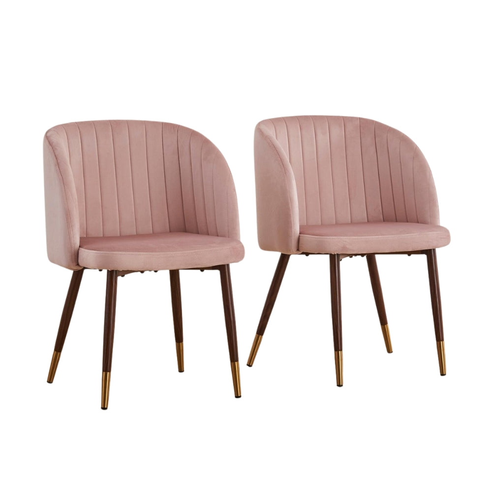 RSE Upholstered Cafe & Dining Chair, Modern Velvet Accent Chair with Metal Legs for Living Room & Home Decor