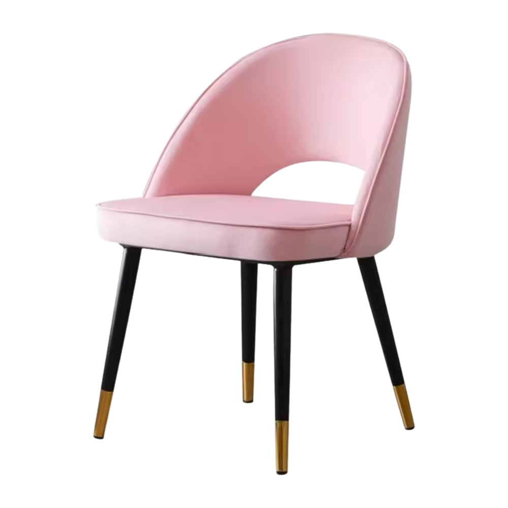 RSE Modern Velvet Dining Chair with Gold-Tipped Legs, Comfortable Cushion, Stylish Upholstery, Durable and Elegant Design