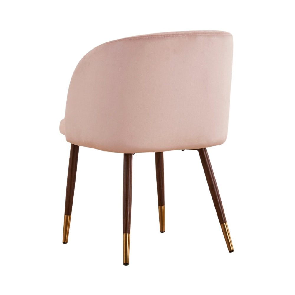 RSE Upholstered Cafe & Dining Chair, Modern Velvet Accent Chair with Metal Legs for Living Room & Home Decor