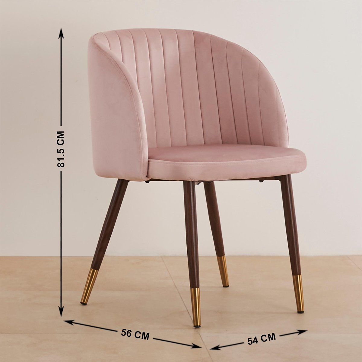 RSE Upholstered Cafe & Dining Chair, Modern Velvet Accent Chair with Metal Legs for Living Room & Home Decor