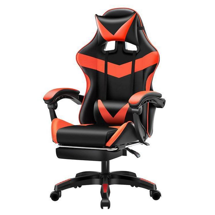 RSE Ergonomic High Back Gaming Chair with Footrest, PC Racing Chair for Office & WFH, Adjustable Lumbar Support & Armrest
