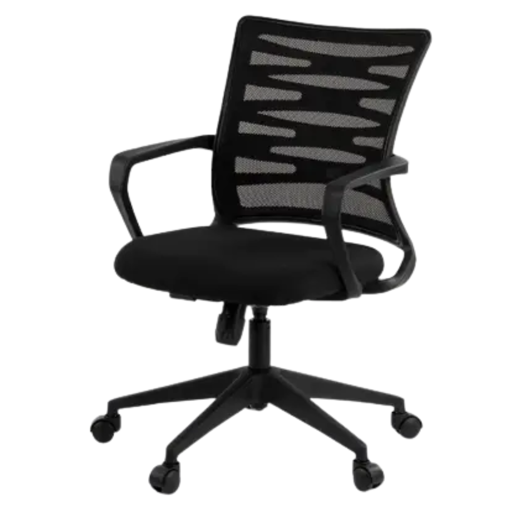 RSE Zig Zag Office Chair with Ergonomic Mesh Back, Adjustable Height, Comfortable Seating, Smooth Castors for Work Study Gaming, Stylish and Supportive Design
