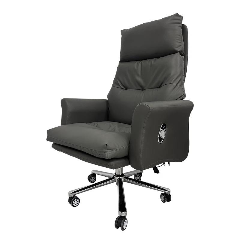 RSE Boss Chair with Reclining Function, High Back Ergonomic Support, and Smooth Wheels – Premium Leather Boss Chair for Office, Conference, and Home Use