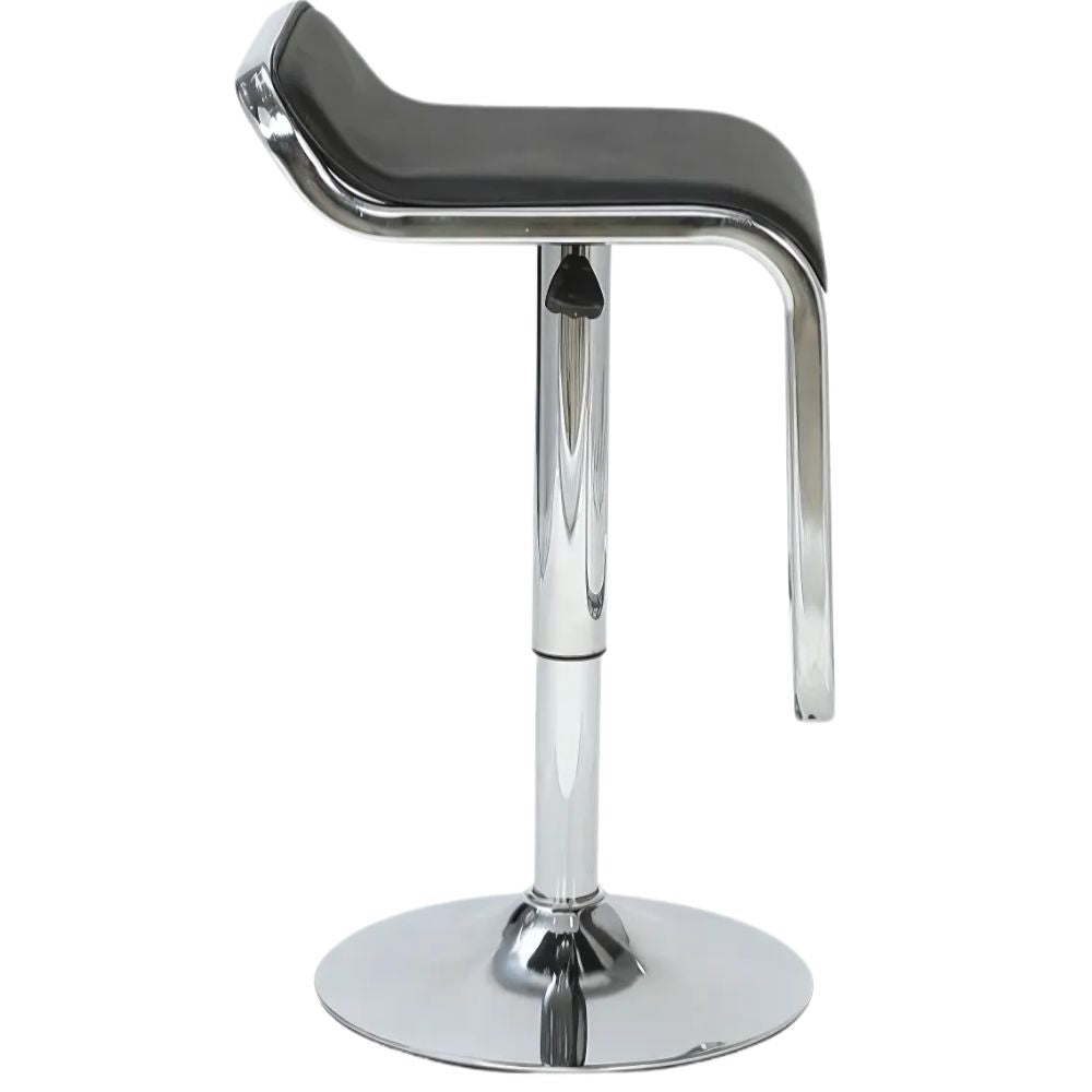 RSE Modern Airtel Adjustable Bar Stool with Footrest, Chrome Base, Sleek Design, Ergonomic Comfort, Perfect for Kitchen, Home Bar, Café, or Office
