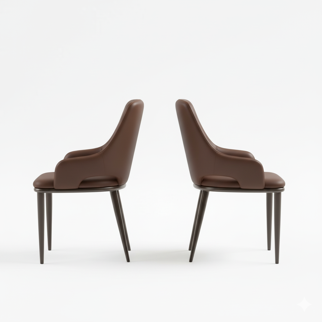 RSE Modern Dining Chair for Living Room, Kitchen, Bedroom, Sturdy Metal Legs, Premium Upholstery, Designer Accent Furniture