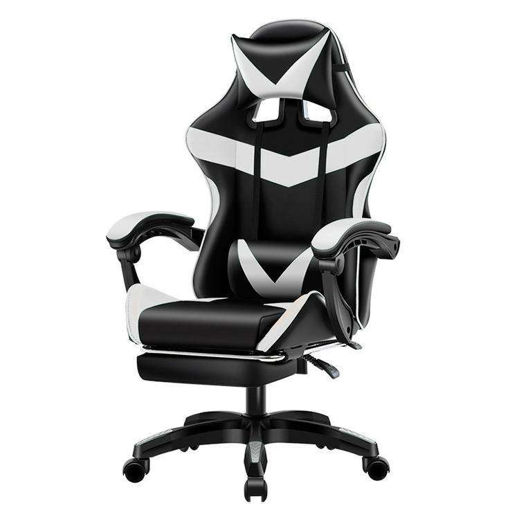 RSE Ergonomic High Back Gaming Chair with Footrest, PC Racing Chair for Office & WFH, Adjustable Lumbar Support & Armrest