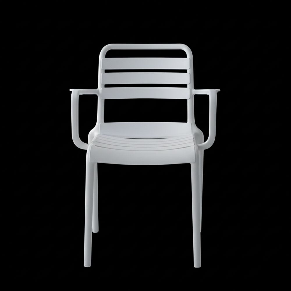 RSE Plastic Chair with Modern Armrests, Durable Lightweight Frame, Versatile Colour Options for Home, Office, Garden & Café