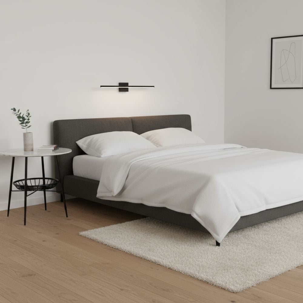 RSE Side Table with Marble Top and Black Metal Shelf – Modern Accent Storage Table for Living Room, Bedroom, and Lounge