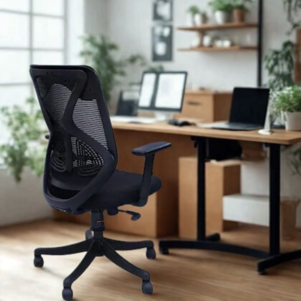 RSE Office Chair with Ergonomic Mesh Back, Adjustable Height, Fixed or Adjustable Handles, Breathable Support for Work, Study, Gaming